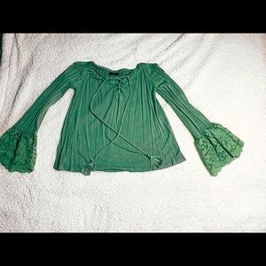 Green long sleeve shirt